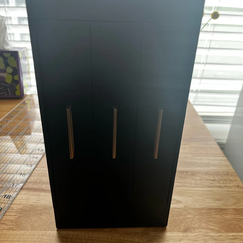 5-Layer Jewelry Box with Large Mirror, Modern Jewelry Organizer with 3 Side Draw - Picture 6 of 9